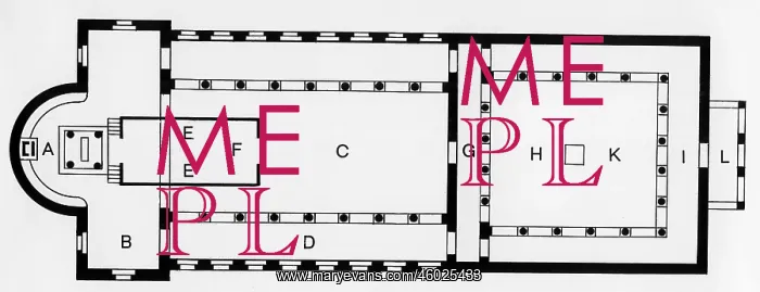  : architecture, floor plans, plan of a Christian