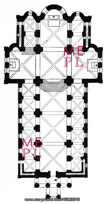 : architecture, floor plans, Saint Vitus Basilica : architecture, floor plans, Saint Vitus Basilica