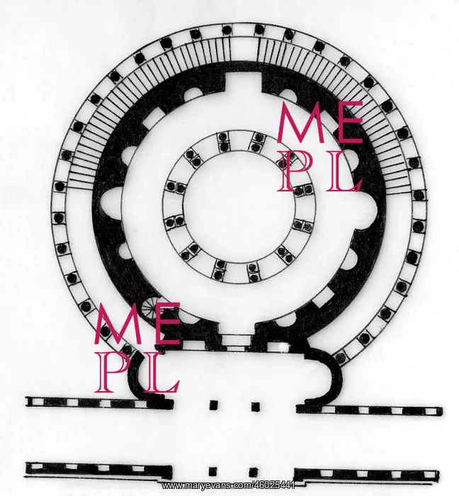 : architecture, floor plans, Santa Constanza, Rome : architecture, floor plans, Santa Constanza, Rome
