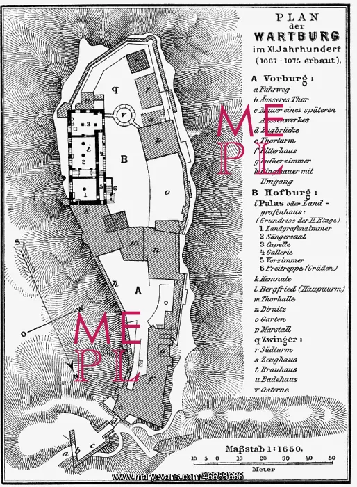 : architecture, floor plans, Wartburg, Thuringia : architecture, floor plans, Wartburg, Thuringia