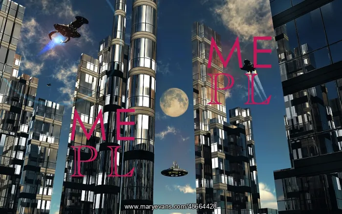 : The architecture of a futuristic city : The architecture of a futuristic city