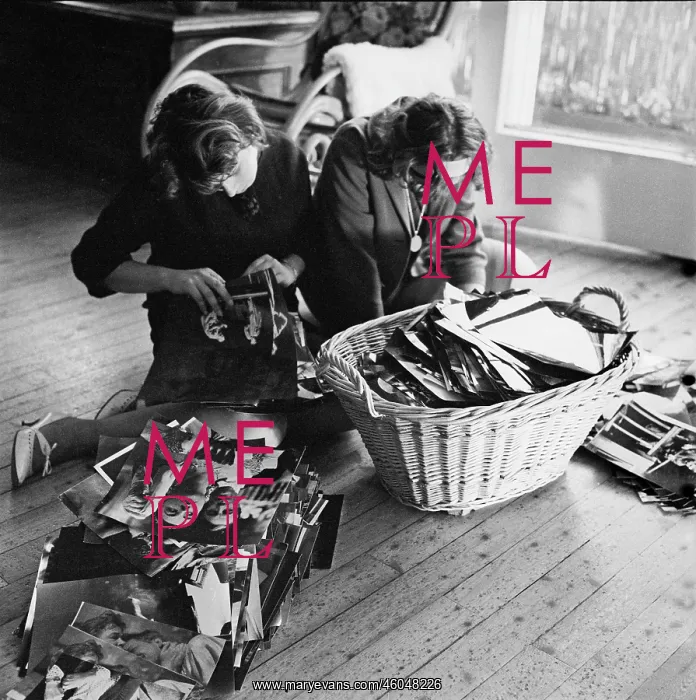 : Archive. Two young women rummaging in the archive of Barbara Pflaum. Austria. Photograph : Archive. Two young women rummaging in the archive of Barbara Pflaum. Austria. Photograph