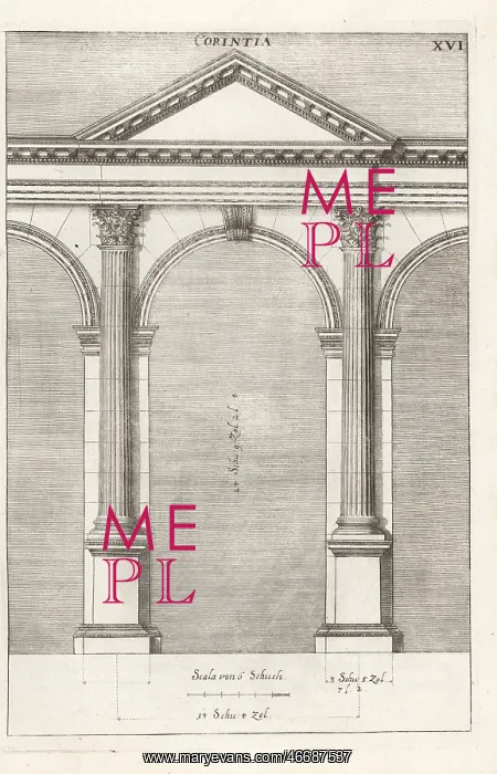: Archway with columns in the Corinthian order : Archway with columns in the Corinthian order