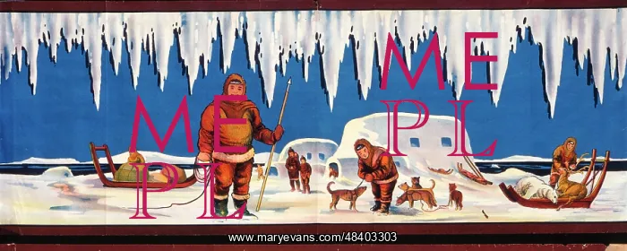  : Arctic eskimo with snow and ice