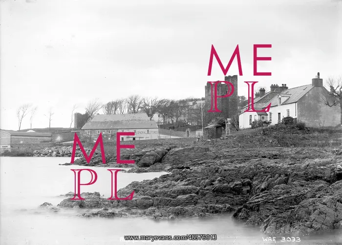 : Ardglass - a view of the town from along the rocks : Ardglass - a view of the town from along the rocks