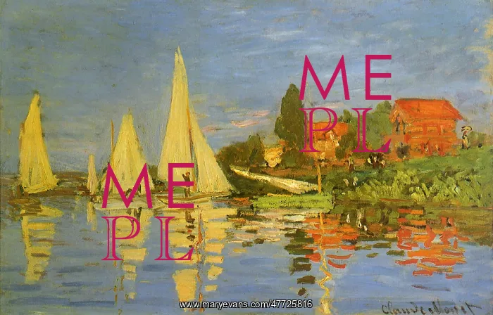 : Argenteuil Yacht Race, by Monet : Argenteuil Yacht Race, by Monet
