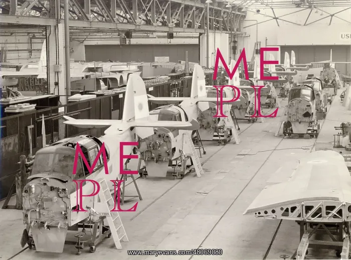 : Argentine Percival Prentices on the production line : Argentine Percival Prentices on the production line