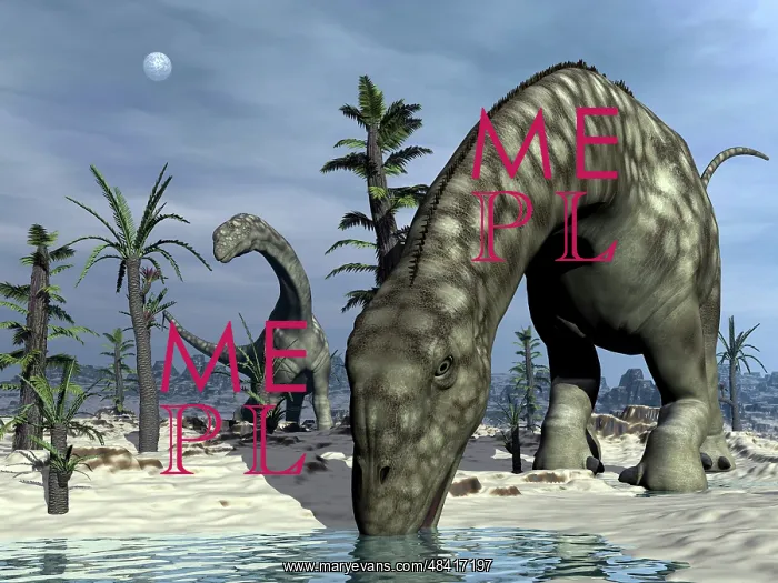 : Argentinosaurus dinosaurs grazing in the desert : Argentinosaurus dinosaurs grazing in the desert