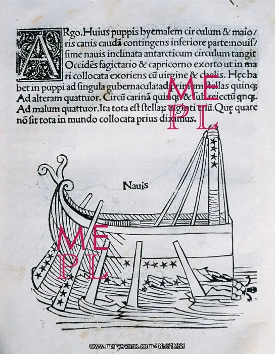 : Argo Navis, constellation represented by the ship Argo : Argo Navis, constellation represented by the ship Argo