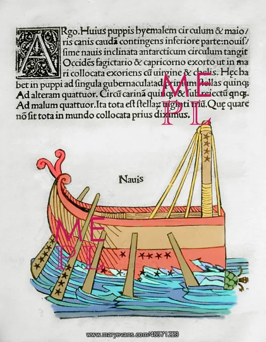 : Argo Navis, constellation represented by the ship Argo : Argo Navis, constellation represented by the ship Argo