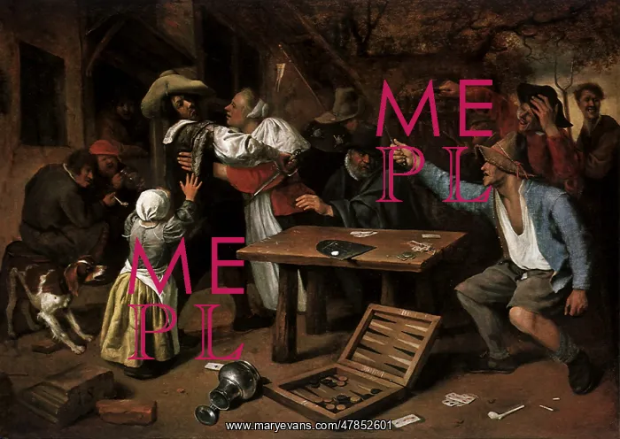  : Argument over a Card Game, by Jan Steen
