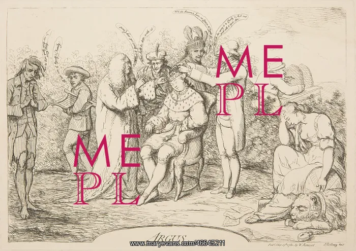 : Argus, by James Gillray, 1780 : Argus, by James Gillray, 1780