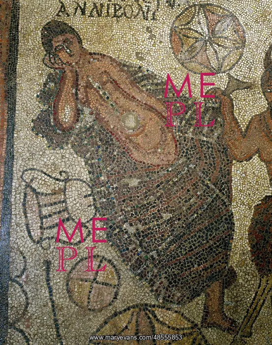 : Ariadne sleeping. Roman mosaic : Ariadne sleeping. Roman mosaic