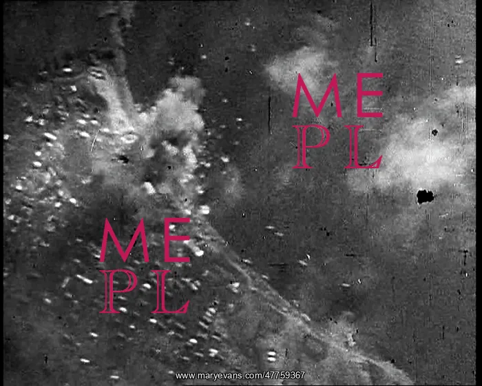 : An Ariel View of Bombs Landing : An Ariel View of Bombs Landing