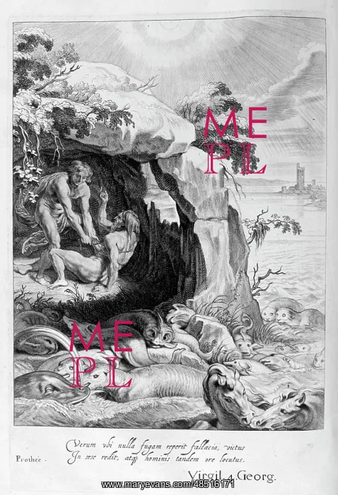 : Aristaeus compels Proteus to give his Response : Aristaeus compels Proteus to give his Response