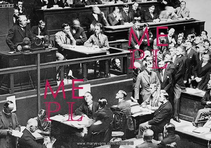 : Aristide Briand during a speech before the League of : Aristide Briand during a speech before the League of