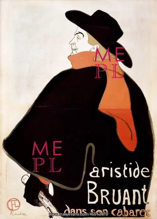 : Aristide Bruant in his Cabaret : Aristide Bruant in his Cabaret