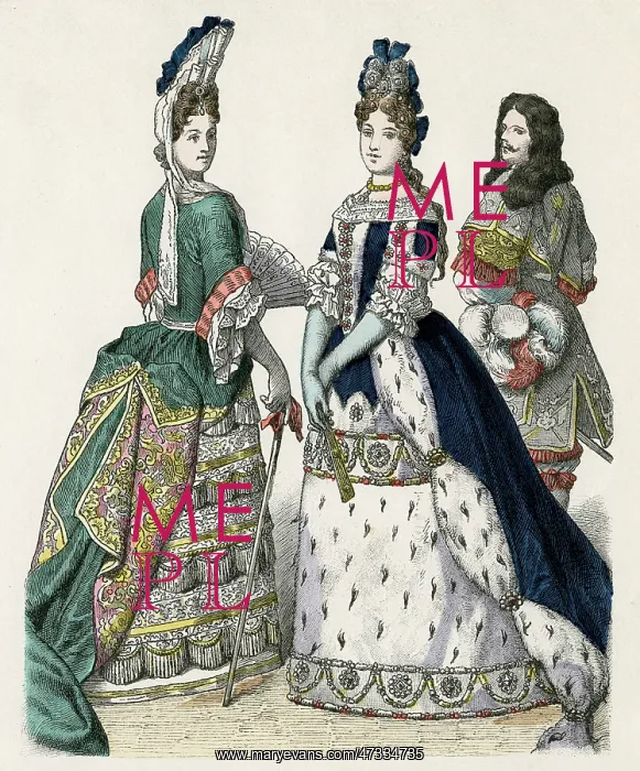 : Aristocratic Dress 1694 : Aristocratic Dress 1694