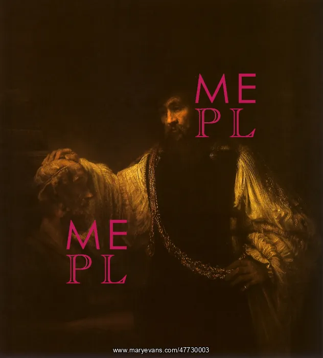 : Aristotle with the Bust of Homer, by Rembrandt : Aristotle with the Bust of Homer, by Rembrandt
