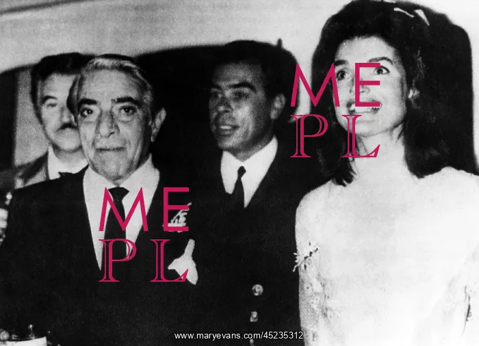 : Aristotle Onassis (front left), former First ? : Aristotle Onassis (front left), former First ?