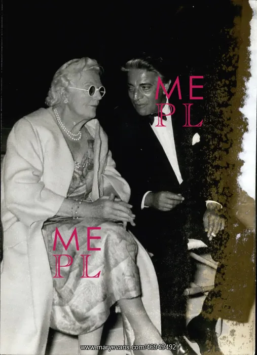 : Aristotle Onassis and Lady Churchill : Aristotle Onassis and Lady Churchill