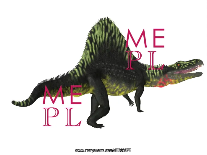 : Arizonasaurus dinosaur, side profile : Arizonasaurus dinosaur, side profile