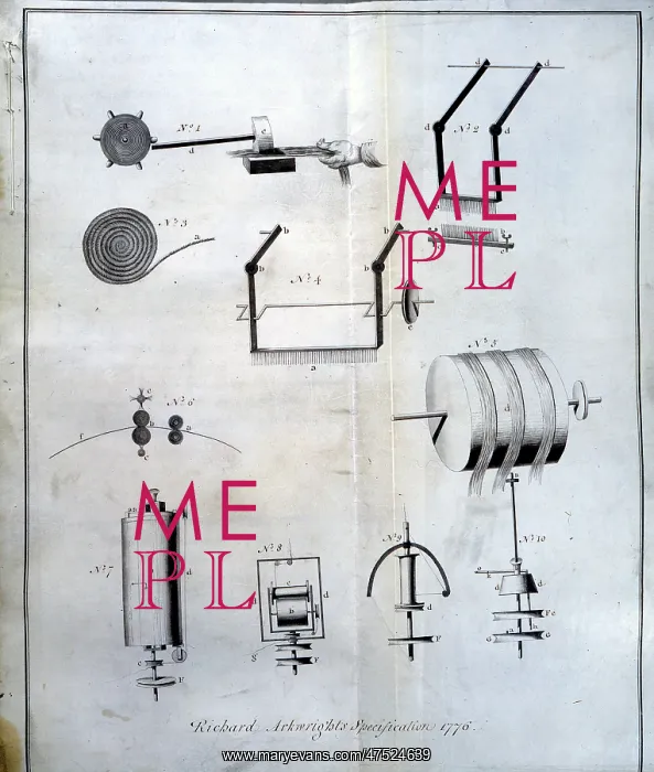 : Arkwright's spinning machine : Arkwright's spinning machine