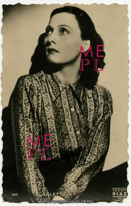 : Arletty. Leonie Marie Julie Bathiat (1898 - 1992) : Arletty. Leonie Marie Julie Bathiat (1898 - 1992)