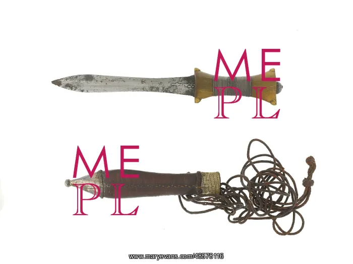 : Arm knife and scabbard : Arm knife and scabbard