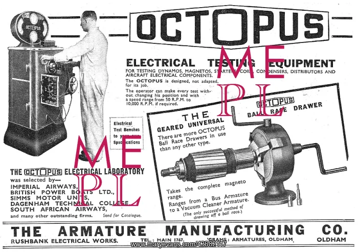 : Armature Manufacturing Co : Octopus : Armature Manufacturing Co : Octopus
