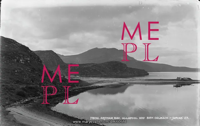 : Armchair Bay, Ullapool and Ben Goleach : Armchair Bay, Ullapool and Ben Goleach
