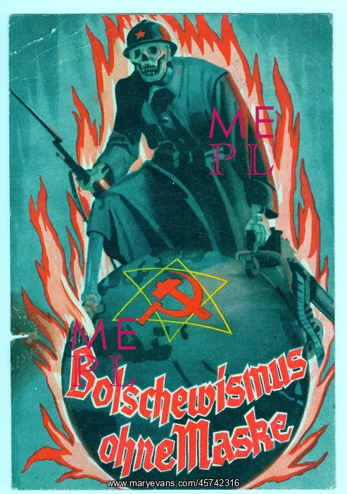 : Armed Bolshevik skeleton, a world with hammer & sickle : Armed Bolshevik skeleton, a world with hammer & sickle