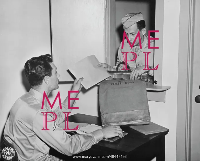 : An armed courier delivers letters at the photo : An armed courier delivers letters at the photo