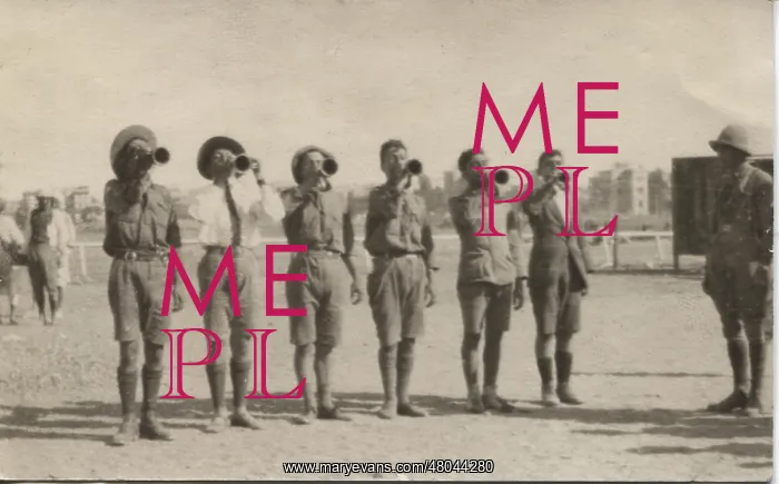 : Armenian boy scouts at refugee camp, Egypt : Armenian boy scouts at refugee camp, Egypt