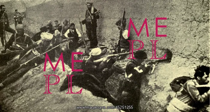 : Armenians in their trenches during the Siege of : Armenians in their trenches during the Siege of