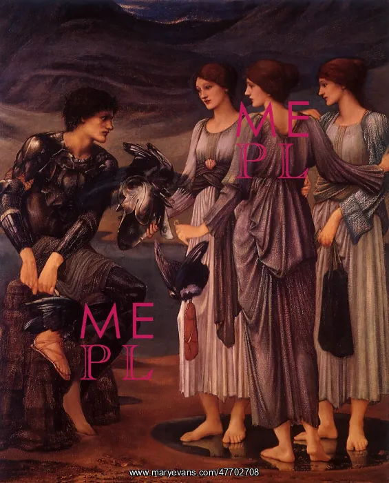 : The Arming of Perseus, by Burne-Jones : The Arming of Perseus, by Burne-Jones