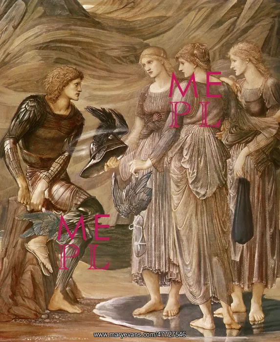: The Arming of Perseus, by Burne-Jones : The Arming of Perseus, by Burne-Jones