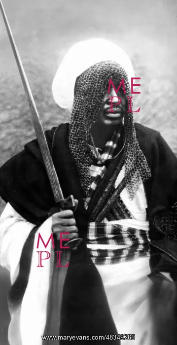 : Armored rider in the German colony of Cameroon : Armored rider in the German colony of Cameroon