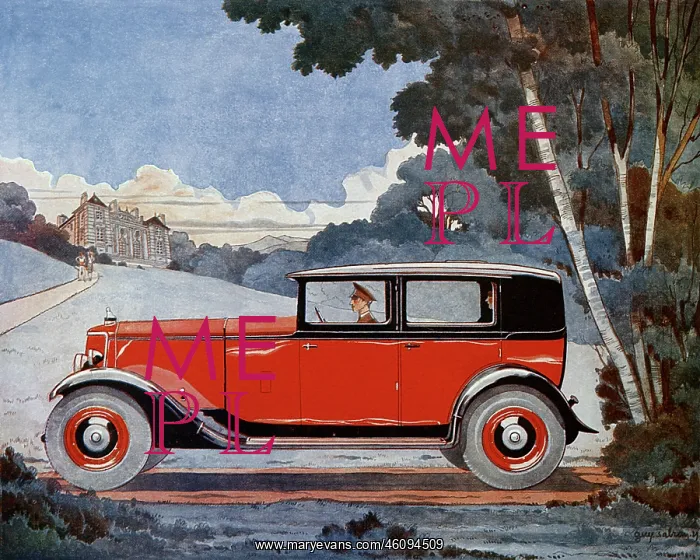 : Armstrong Siddeley Six car and stately home : Armstrong Siddeley Six car and stately home