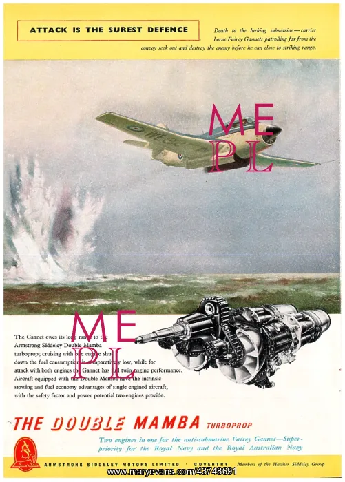 : Armstrong Siddeley Double Mamba - Gannet : Armstrong Siddeley Double Mamba - Gannet