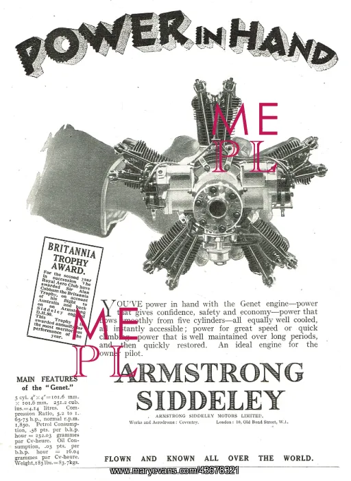 : Armstrong Siddeley Genet Aero Engine - Power In Hand : Armstrong Siddeley Genet Aero Engine - Power In Hand