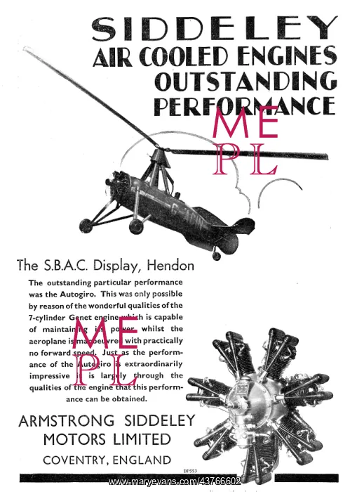 : Armstrong Siddeley Genet - Autogiro : Armstrong Siddeley Genet - Autogiro