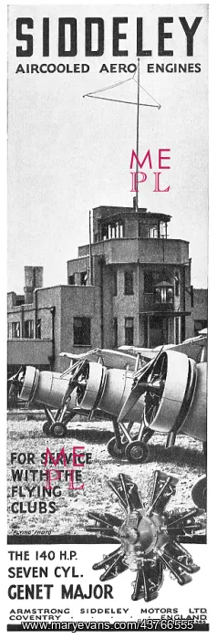 : Armstrong Siddeley Genet Major Flying Training : Armstrong Siddeley Genet Major Flying Training