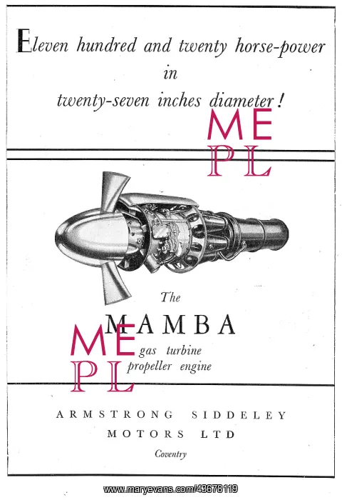 : Armstrong Siddeley Mamba : Armstrong Siddeley Mamba
