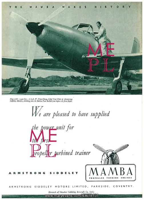 : Armstrong Siddeley Mamba : Armstrong Siddeley Mamba