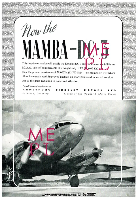 : Armstrong Siddeley Mamba DC3 : Armstrong Siddeley Mamba DC3
