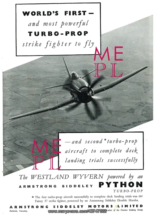 : Armstrong Siddeley Python - Wyvern : Armstrong Siddeley Python - Wyvern
