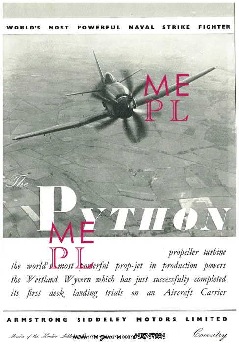 : Armstrong Siddeley Python - Wyvern : Armstrong Siddeley Python - Wyvern