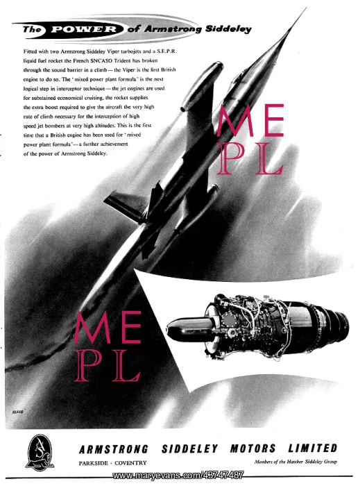 : Armstrong Siddeley Viper - SNCASO Trident : Armstrong Siddeley Viper - SNCASO Trident