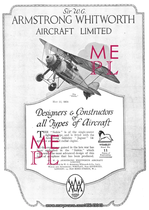 : Armstrong Whitworth Aircraft - Siskin : Armstrong Whitworth Aircraft - Siskin